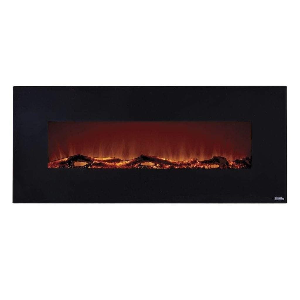 Touchstone Onyx Black Wall-Mounted Fireplace