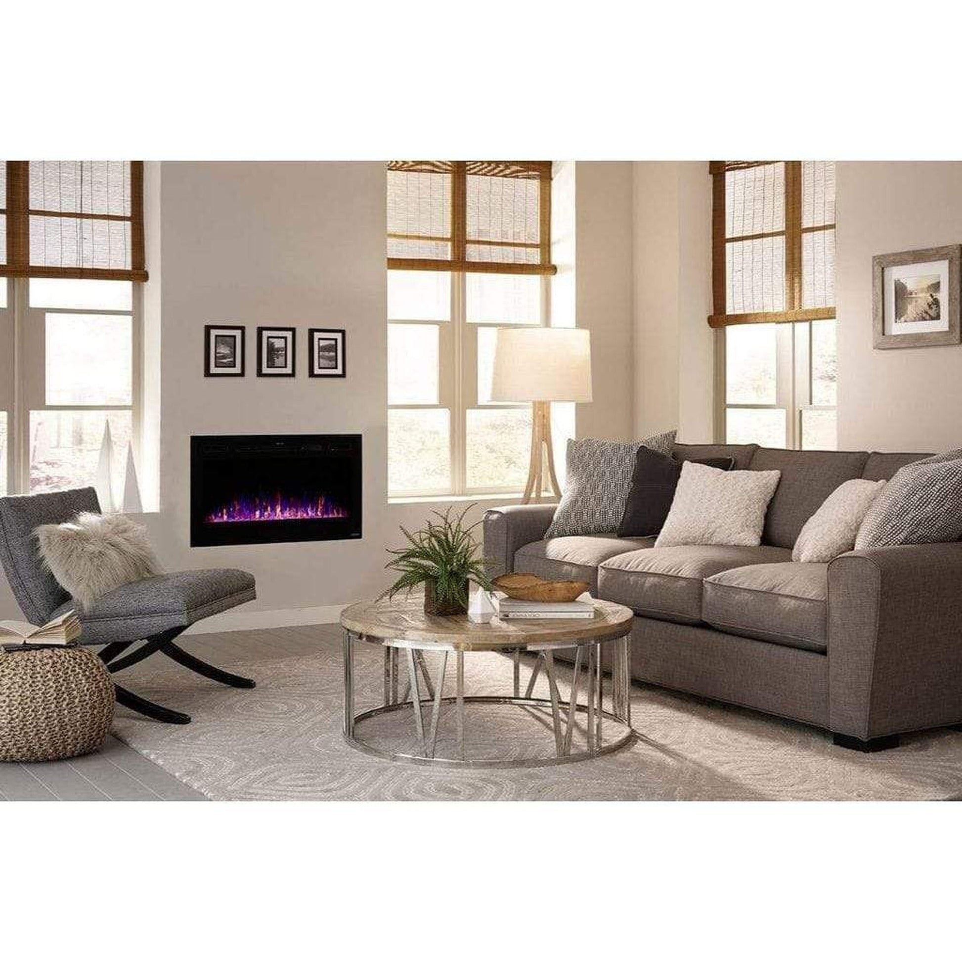 Touchstone Sideline 36" Flush Mount Electric Fireplace