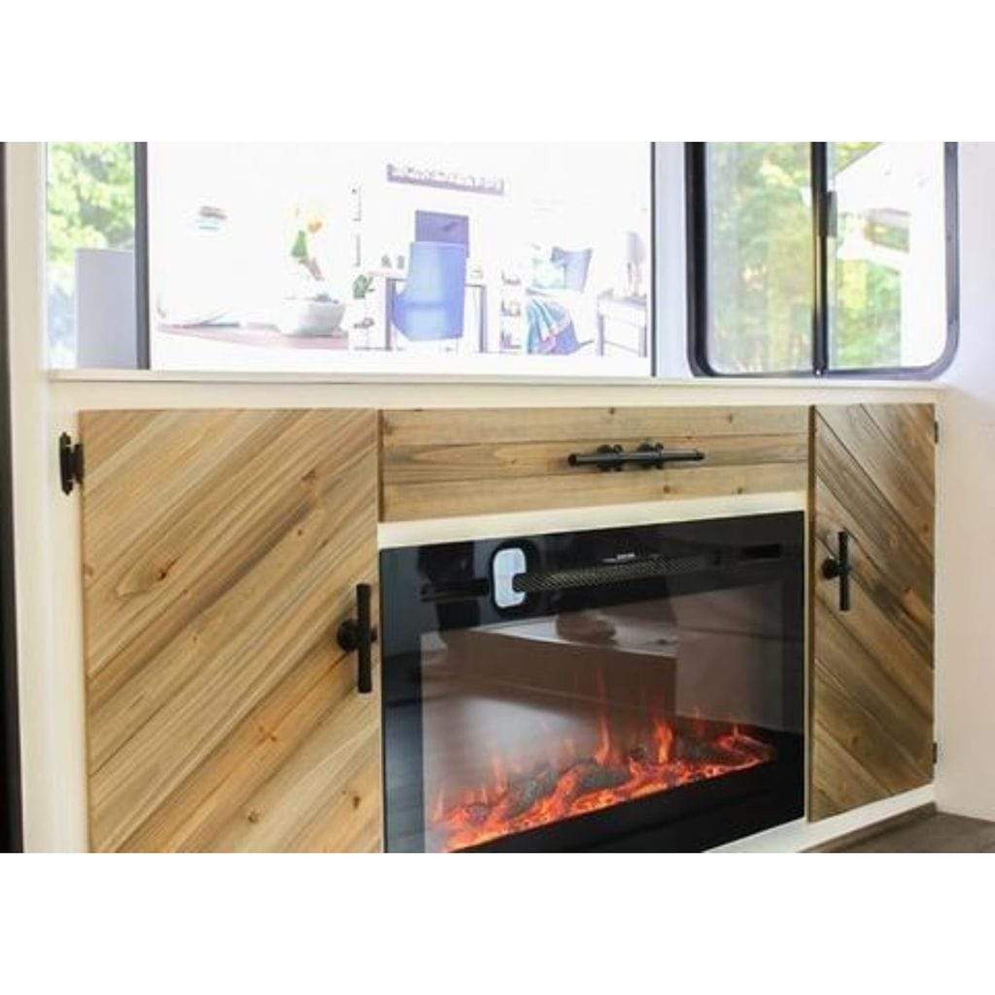 Touchstone Sideline 36" Vent-Free Recessed Smart Electric Fireplace