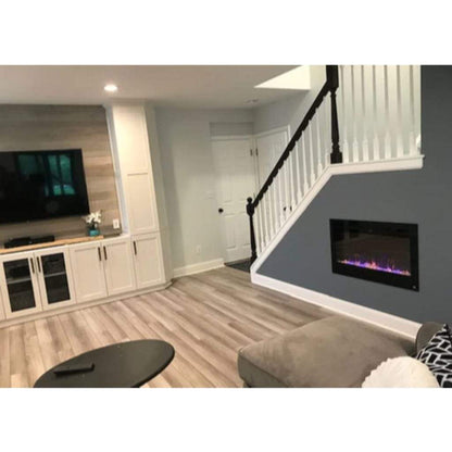 Touchstone Sideline 36" Vent-Free Recessed Smart Electric Fireplace