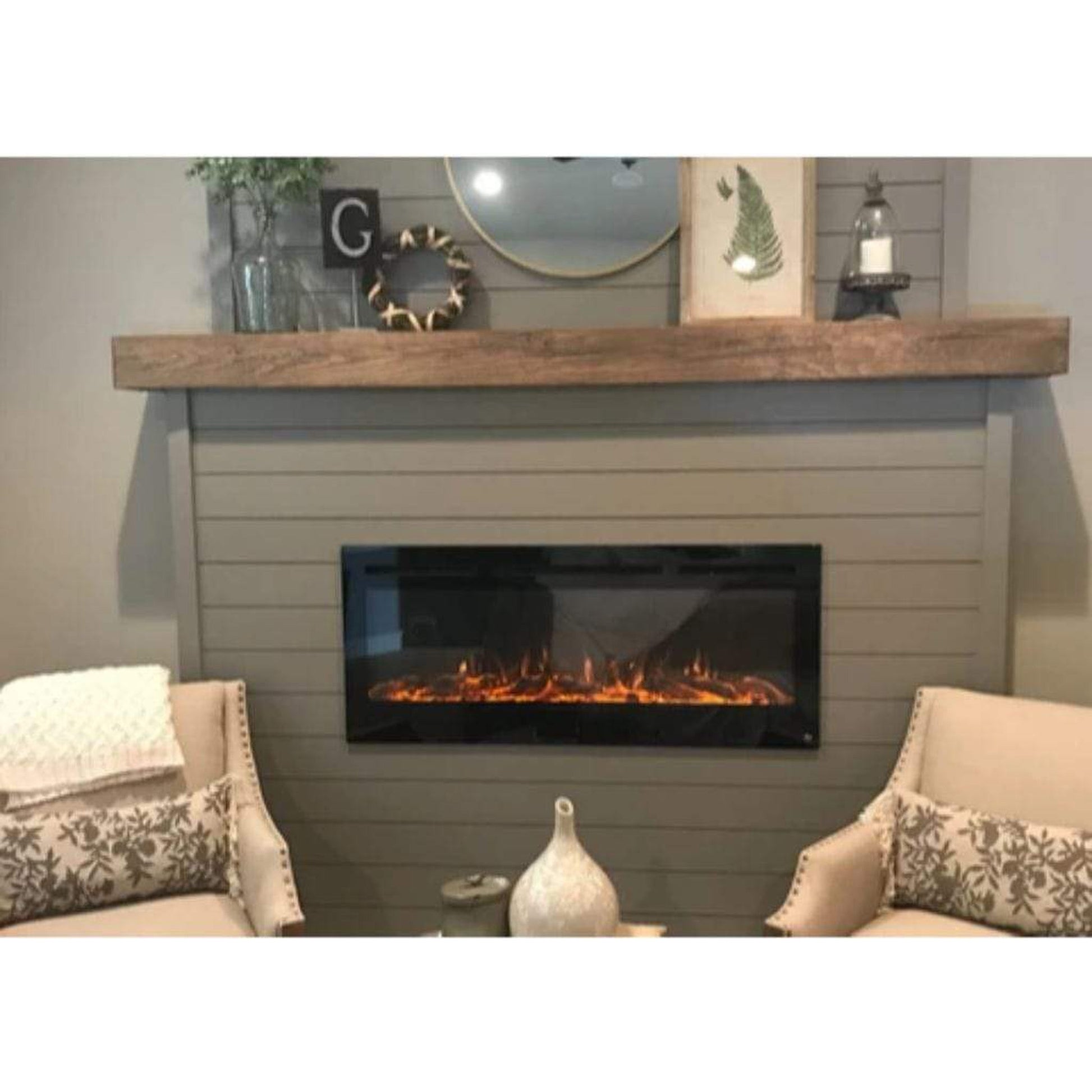 Touchstone Sideline 36" Vent-Free Recessed Smart Electric Fireplace