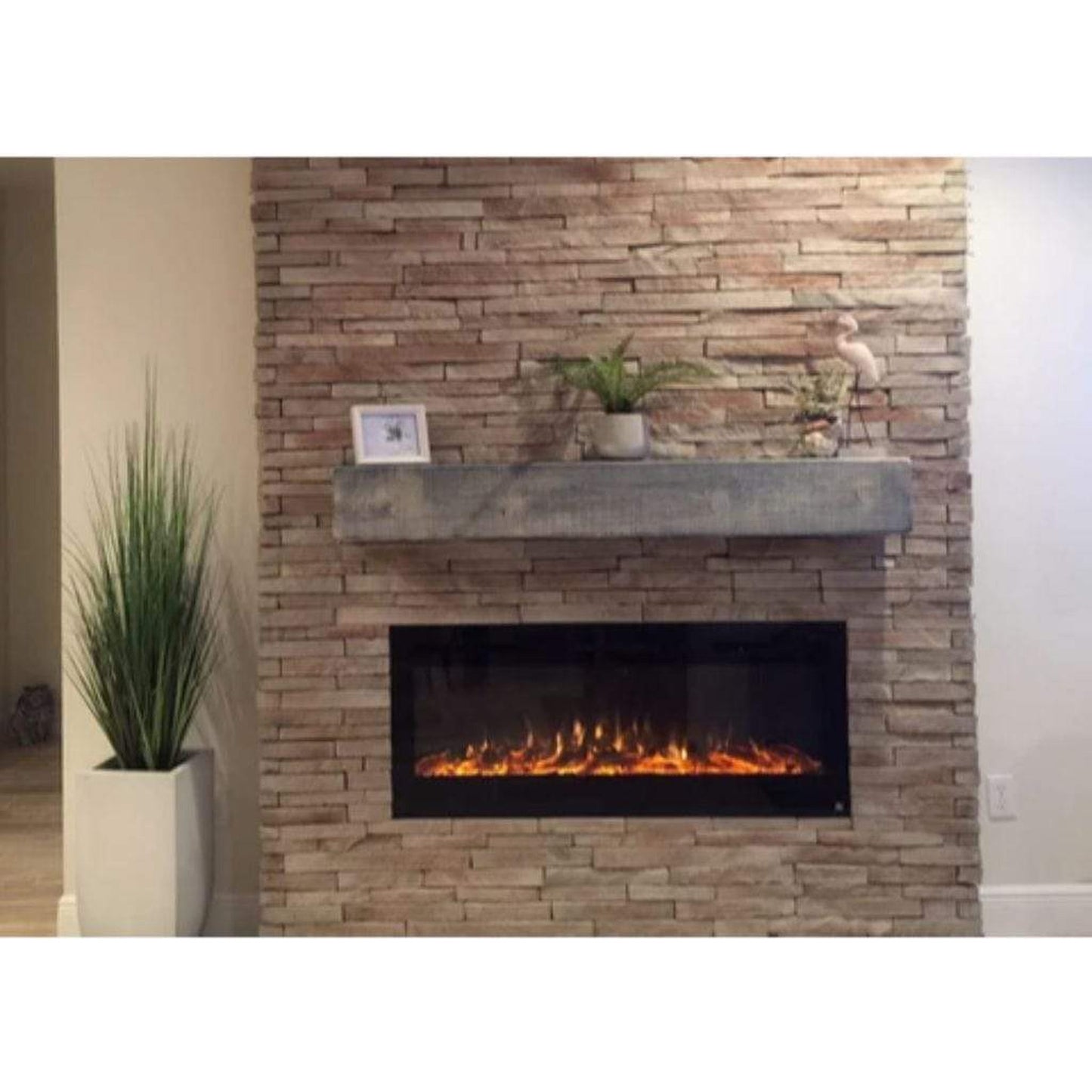 Touchstone Sideline 36" Vent-Free Recessed Smart Electric Fireplace