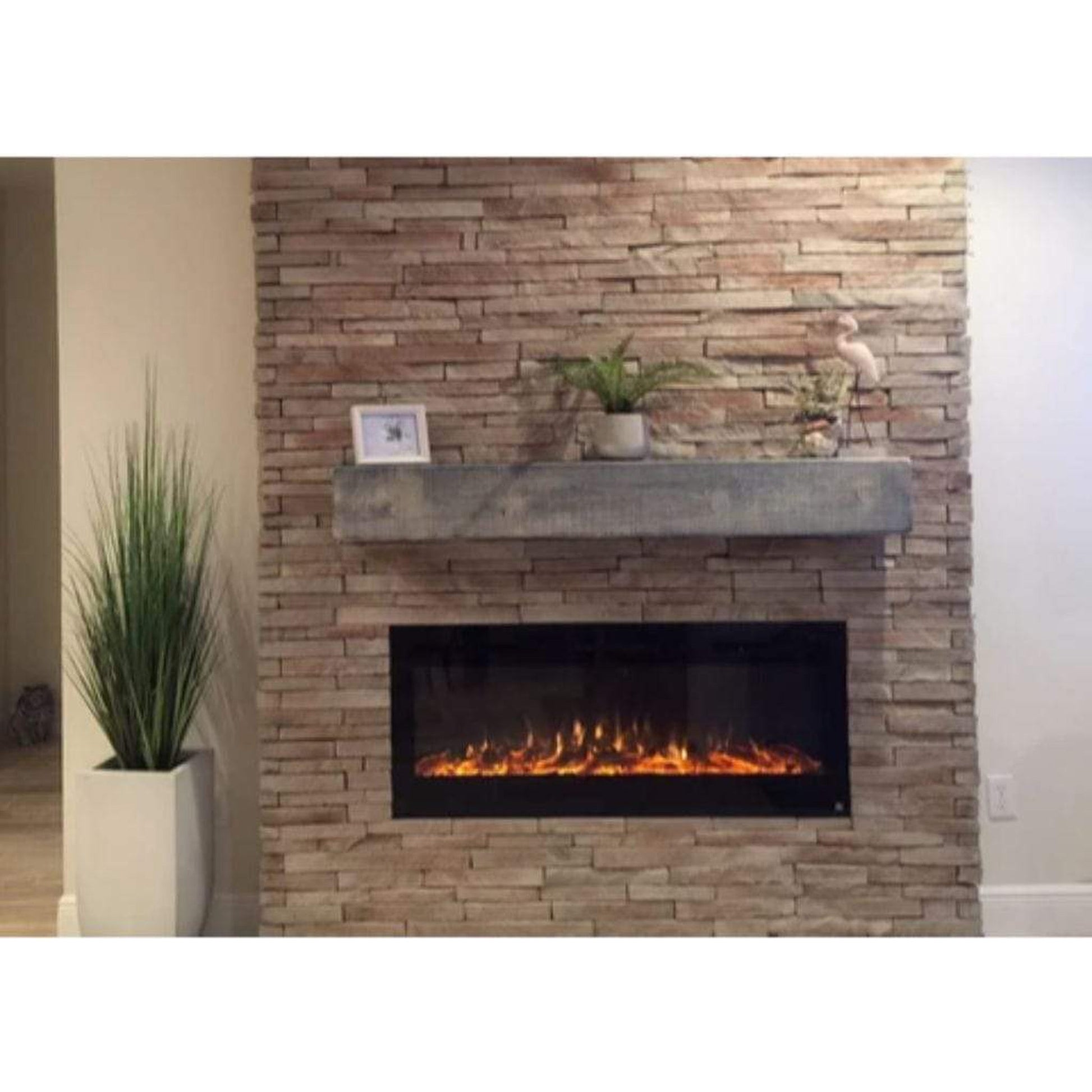 Touchstone Sideline 36" Vent-Free Recessed Smart Electric Fireplace