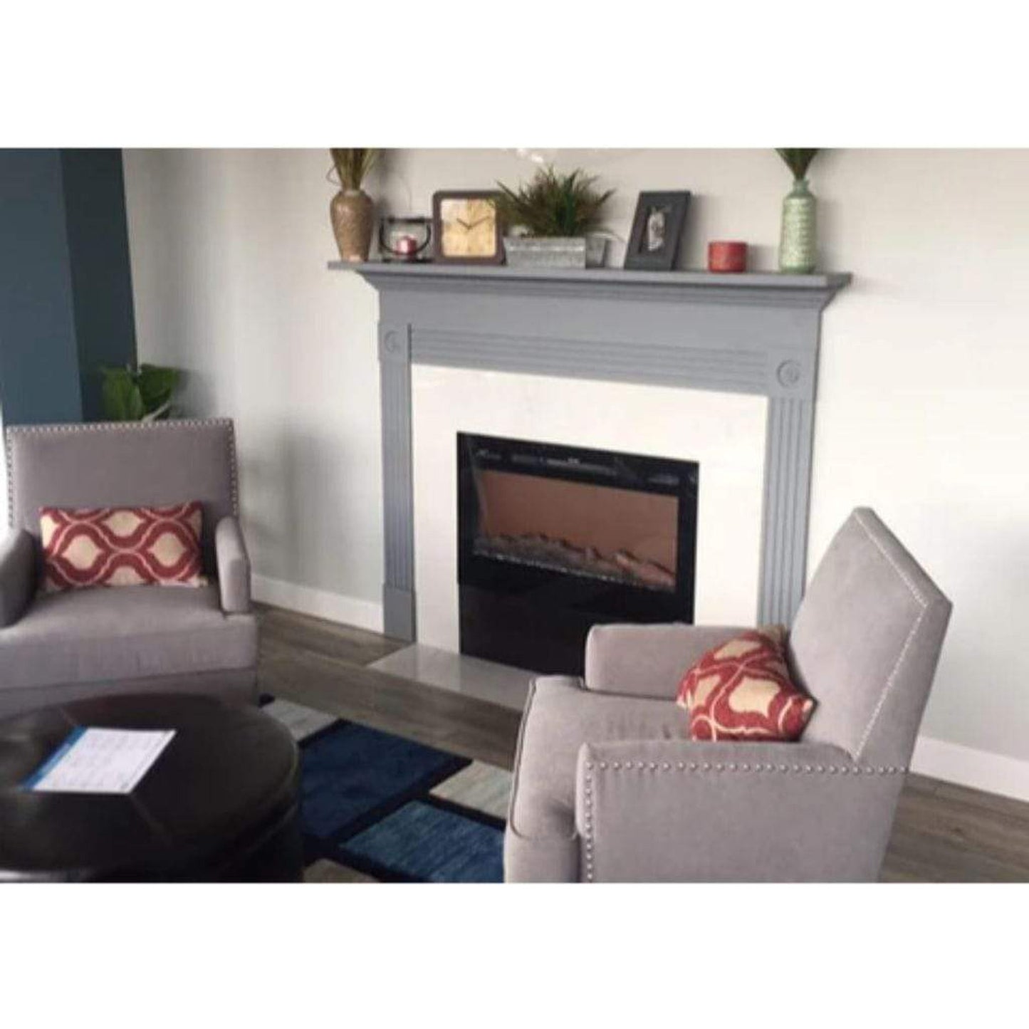 Touchstone Sideline 36" Vent-Free Recessed Smart Electric Fireplace