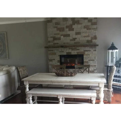 Touchstone Sideline 36" Vent-Free Recessed Smart Electric Fireplace