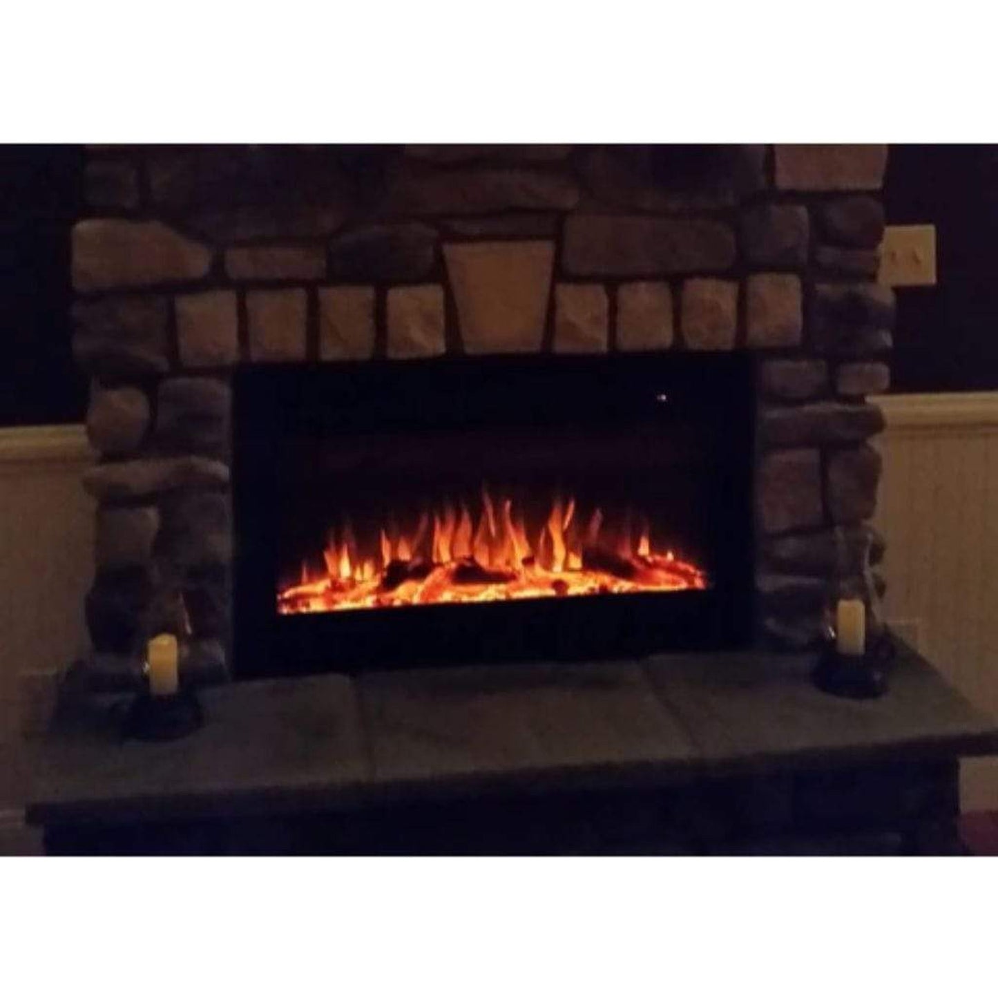 Touchstone Sideline 36" Vent-Free Recessed Smart Electric Fireplace