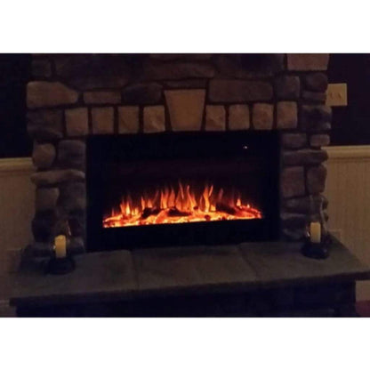 Touchstone Sideline 36" Vent-Free Recessed Smart Electric Fireplace