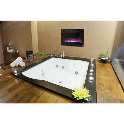 Touchstone Sideline 36" Vent-Free Recessed Smart Electric Fireplace