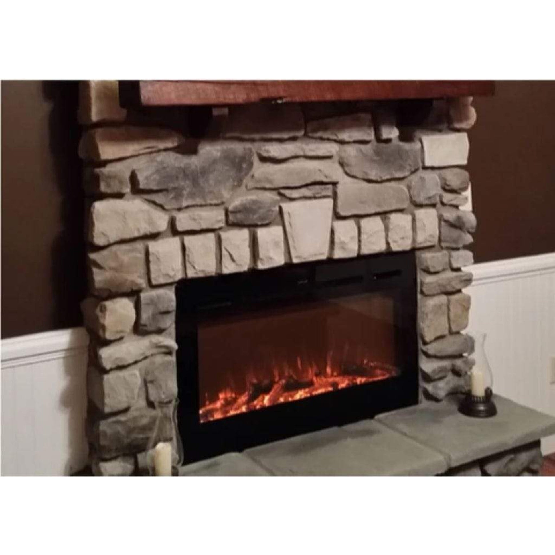 Touchstone Sideline 36" Vent-Free Recessed Smart Electric Fireplace