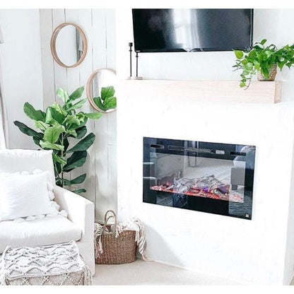 Touchstone Sideline 36" Vent-Free Recessed Smart Electric Fireplace