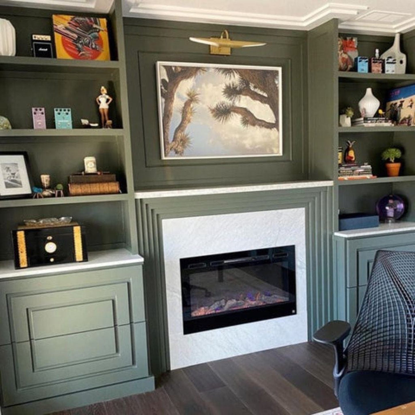Touchstone Sideline 36" Vent-Free Recessed Smart Electric Fireplace