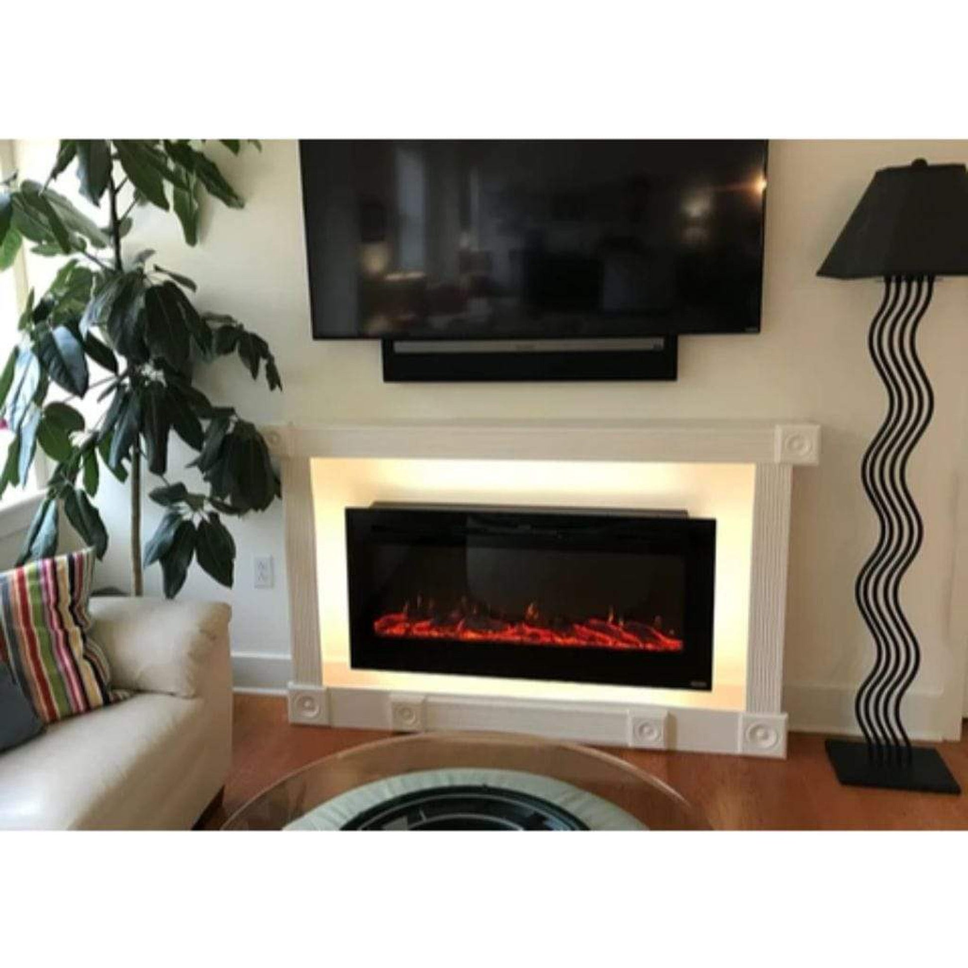 Touchstone Sideline 45" Recessed Smart Electric Fireplace