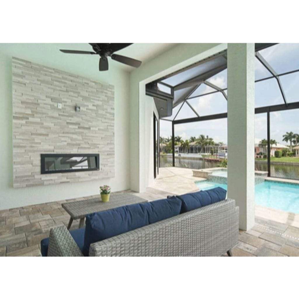 Touchstone Sideline 50" Outdoor Recessed/Wall Mounted Electric Fireplace (No Heat)
