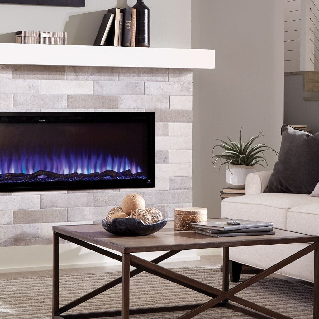 Touchstone Sideline Elite Smart 100" WiFi-Enabled Recessed Electric Fireplace (Alexa/Google Compatible)
