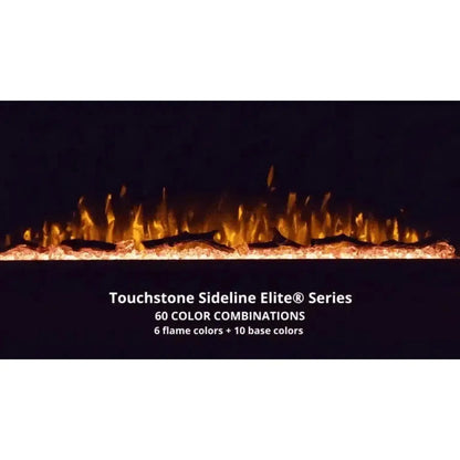 Touchstone Sideline Elite Smart 84" WiFi-Enabled Recessed Electric Fireplace (Alexa/Google Compatible)