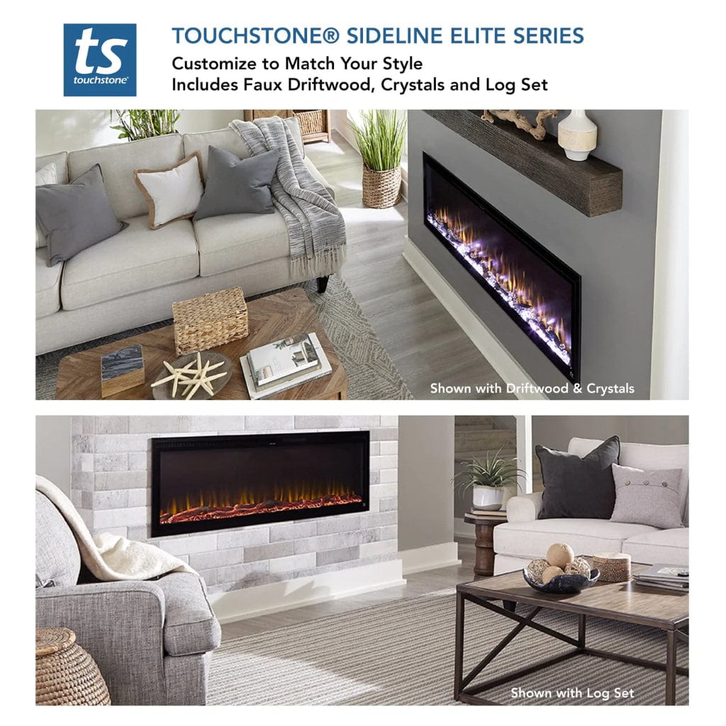 Touchstone Sideline Elite Smart Forte 40" WiFi-Enabled Recessed Electric Fireplace (Alexa/Google Compatible)