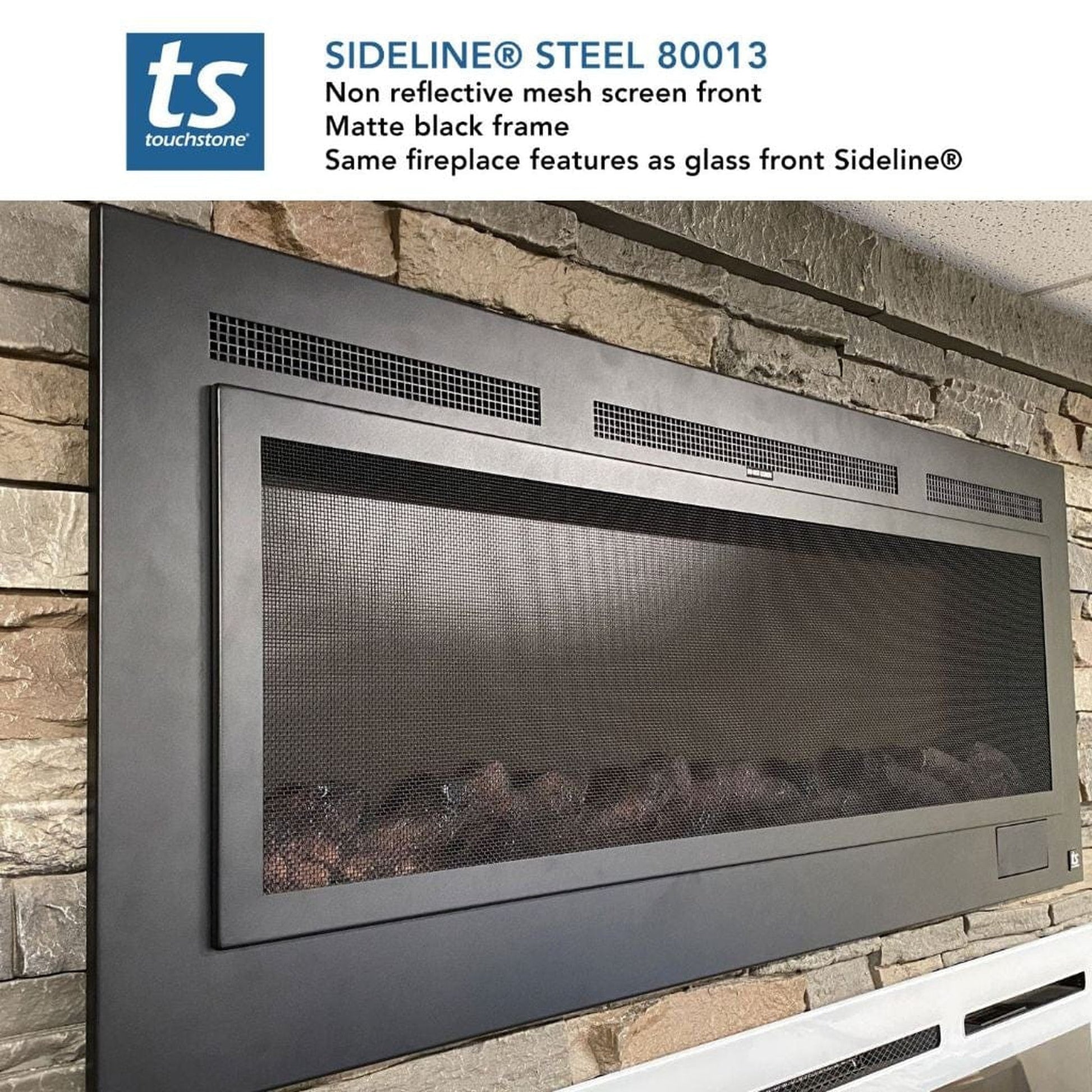 Touchstone Sideline Steel 50" Flush Mount Fireplace