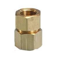 TracPipe AutoFlare 1/2" Brass Straight Mechanical Female Self Piloting Fitting