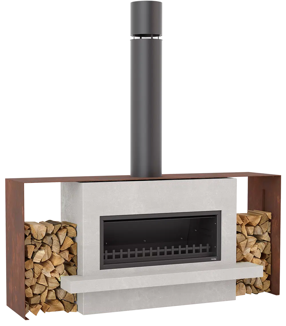 Trendz Outdoors Burton Wood Fireplace