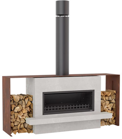 Trendz Outdoors Burton Wood Fireplace