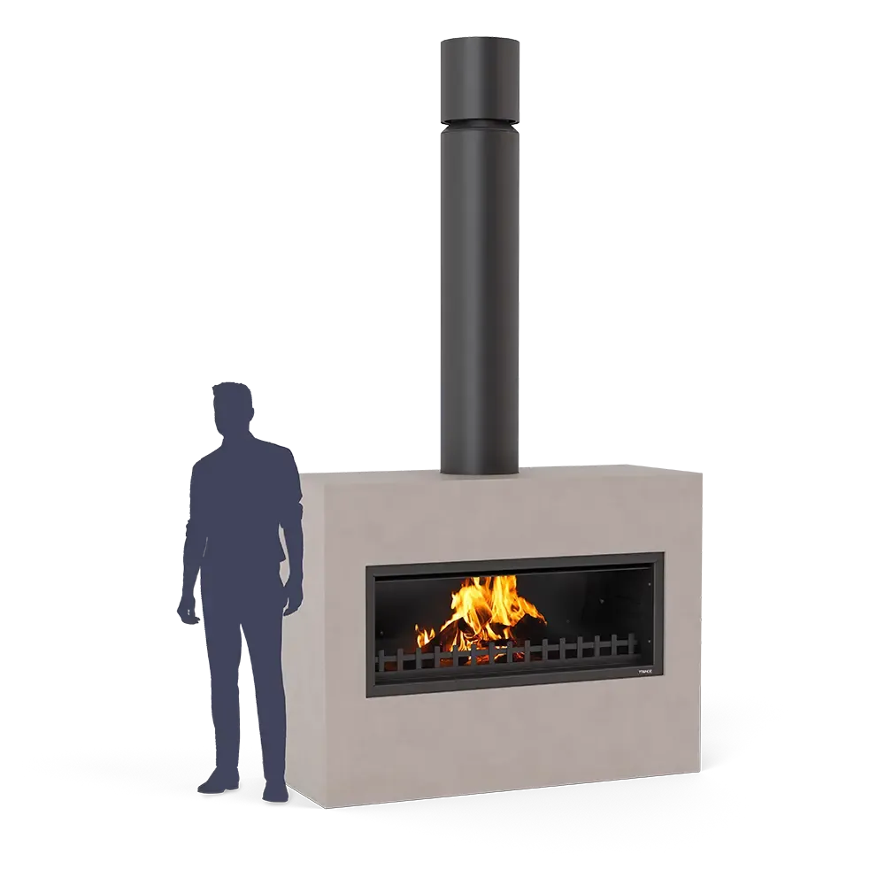 Trendz Outdoors Burton Wood Fireplace