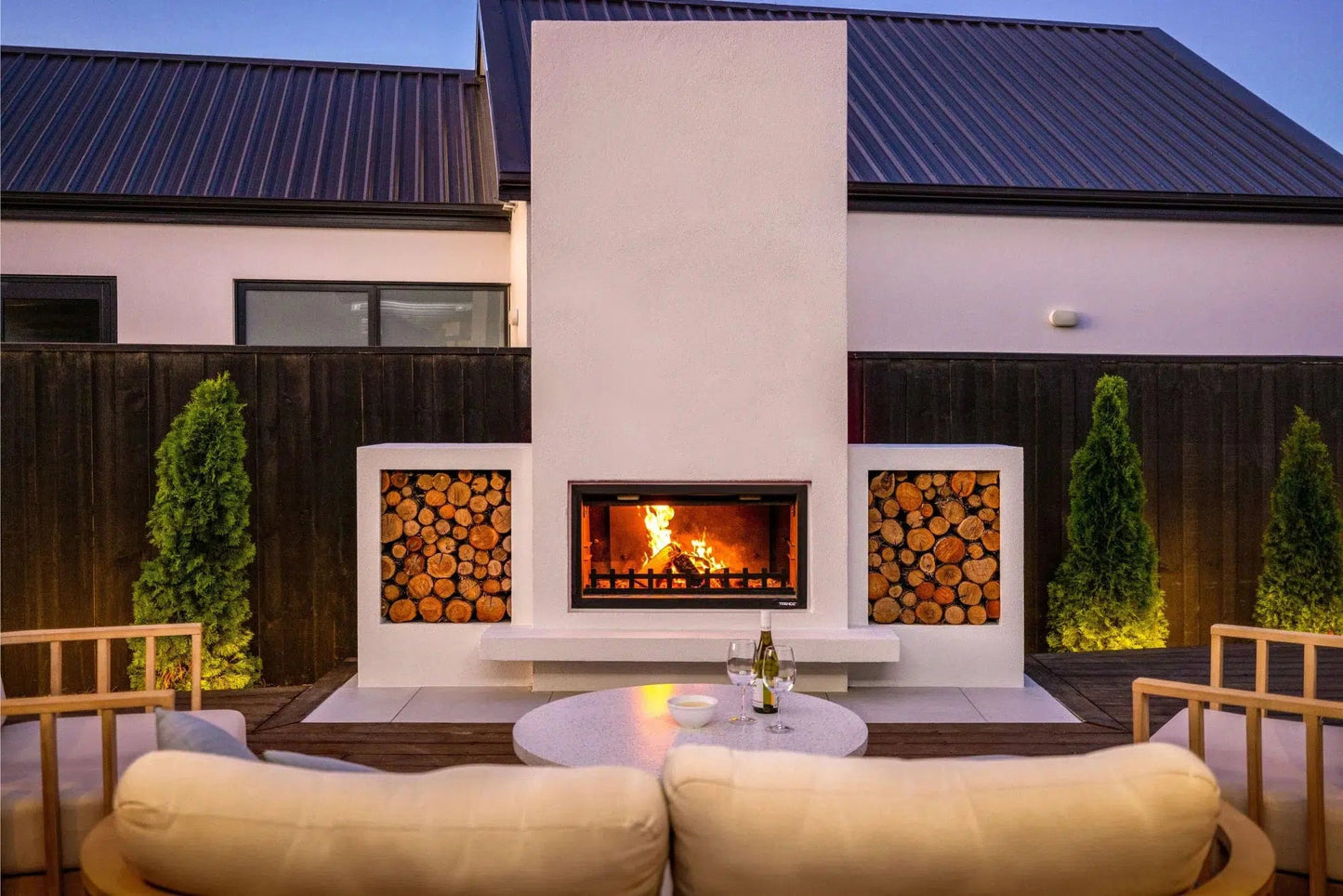 Trendz Outdoors Hudson Wood Fireplace