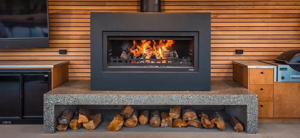 Trendz Outdoors Mini Burton Wood Fireplace