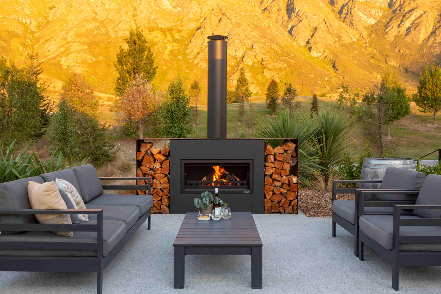 Trendz Outdoors Mini Burton Wood Fireplace