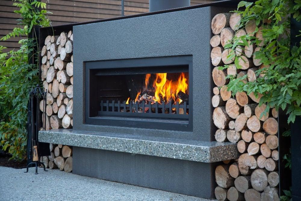 Trendz Outdoors Polished Concrete Hearth for Mini Burton Fireplace