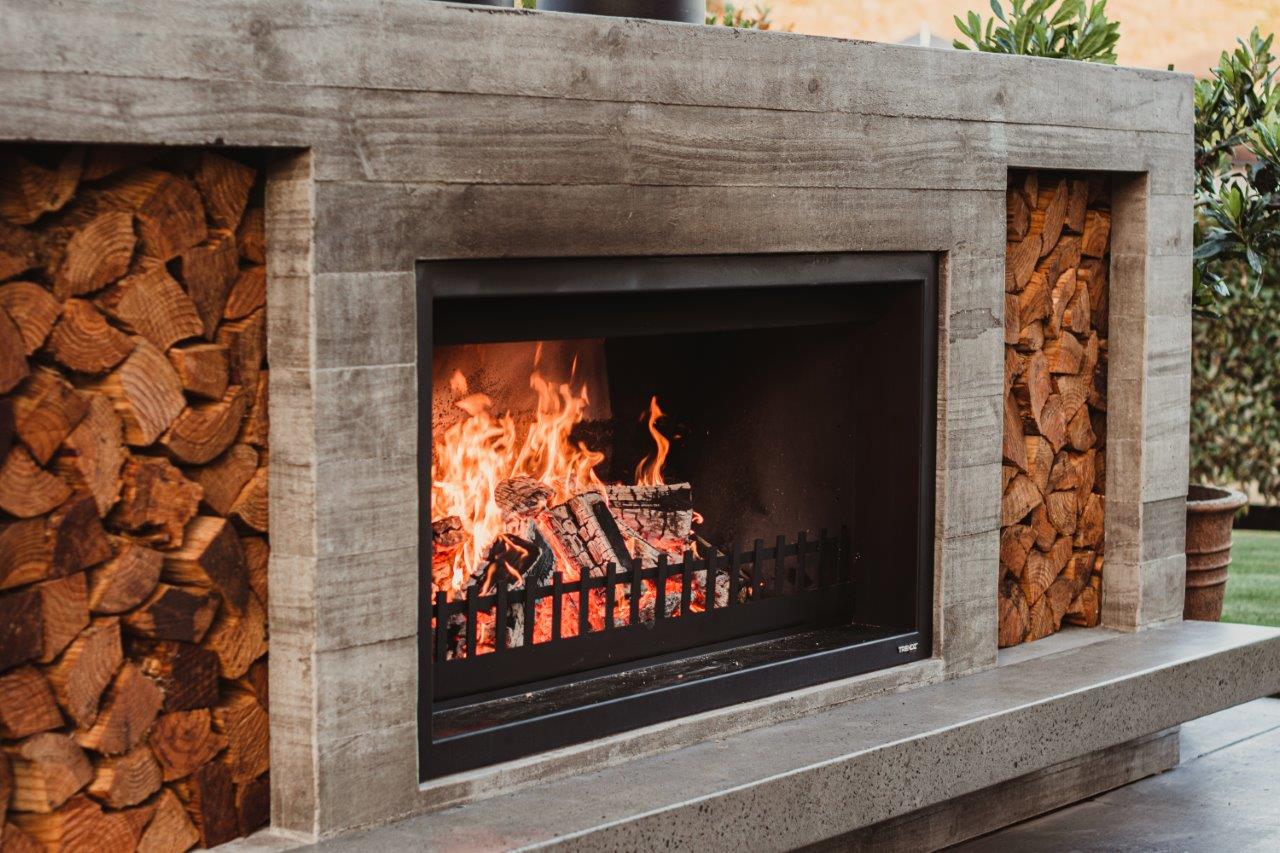 Trendz Outdoors Twin Peak Wood Fireplace
