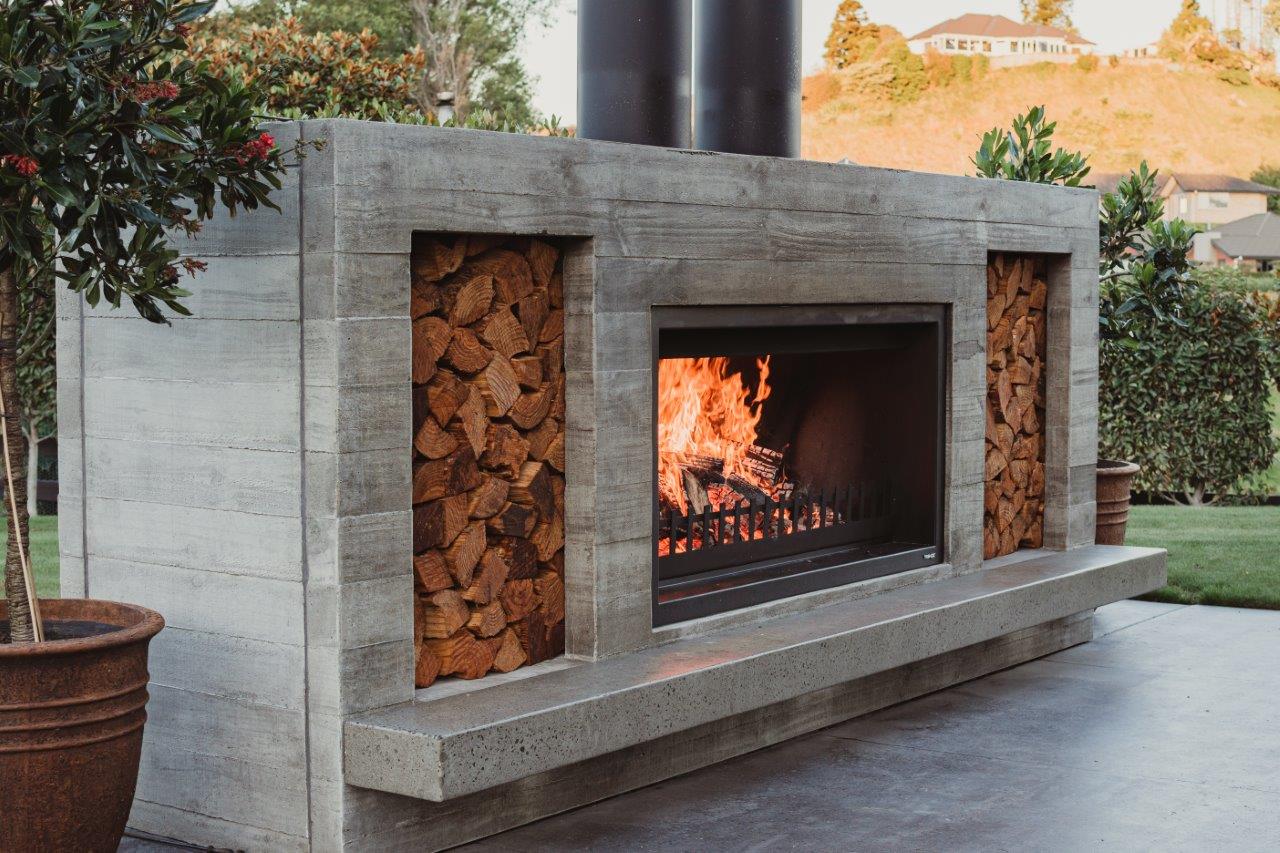 Trendz Outdoors Twin Peak Wood Fireplace