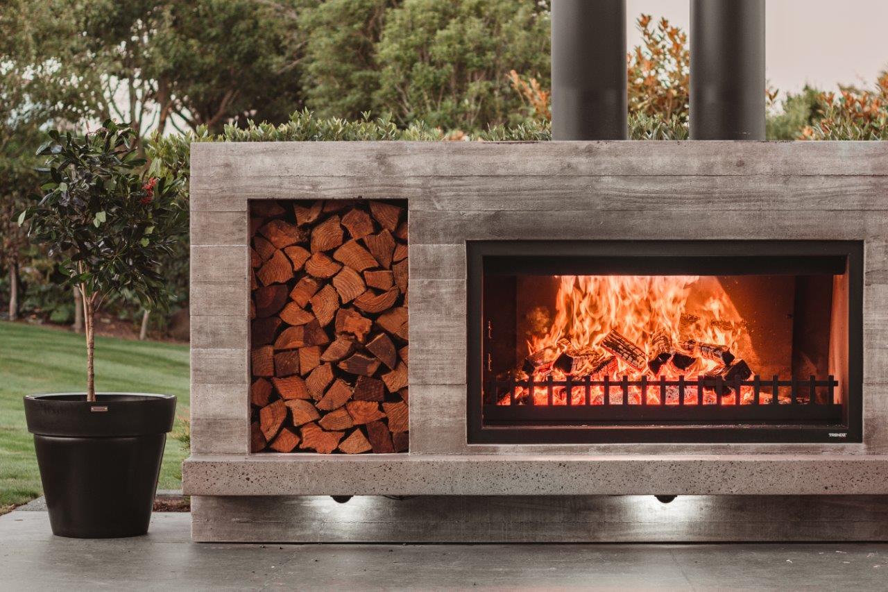 Trendz Outdoors Twin Peak Wood Fireplace
