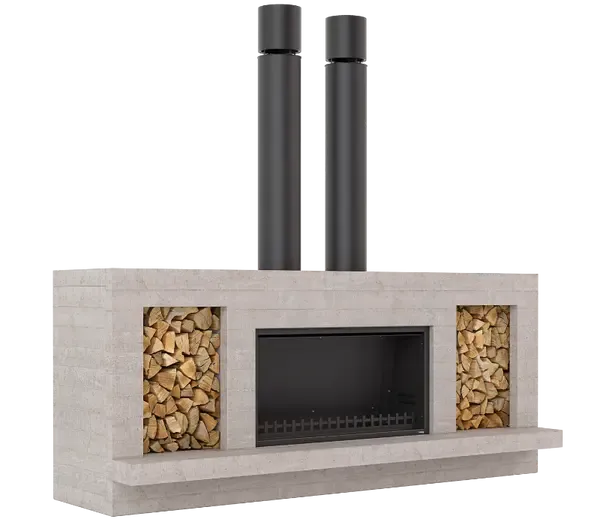 Trendz Outdoors Twin Peak Wood Fireplace