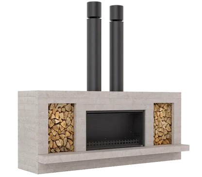 Trendz Outdoors Twin Peak Wood Fireplace