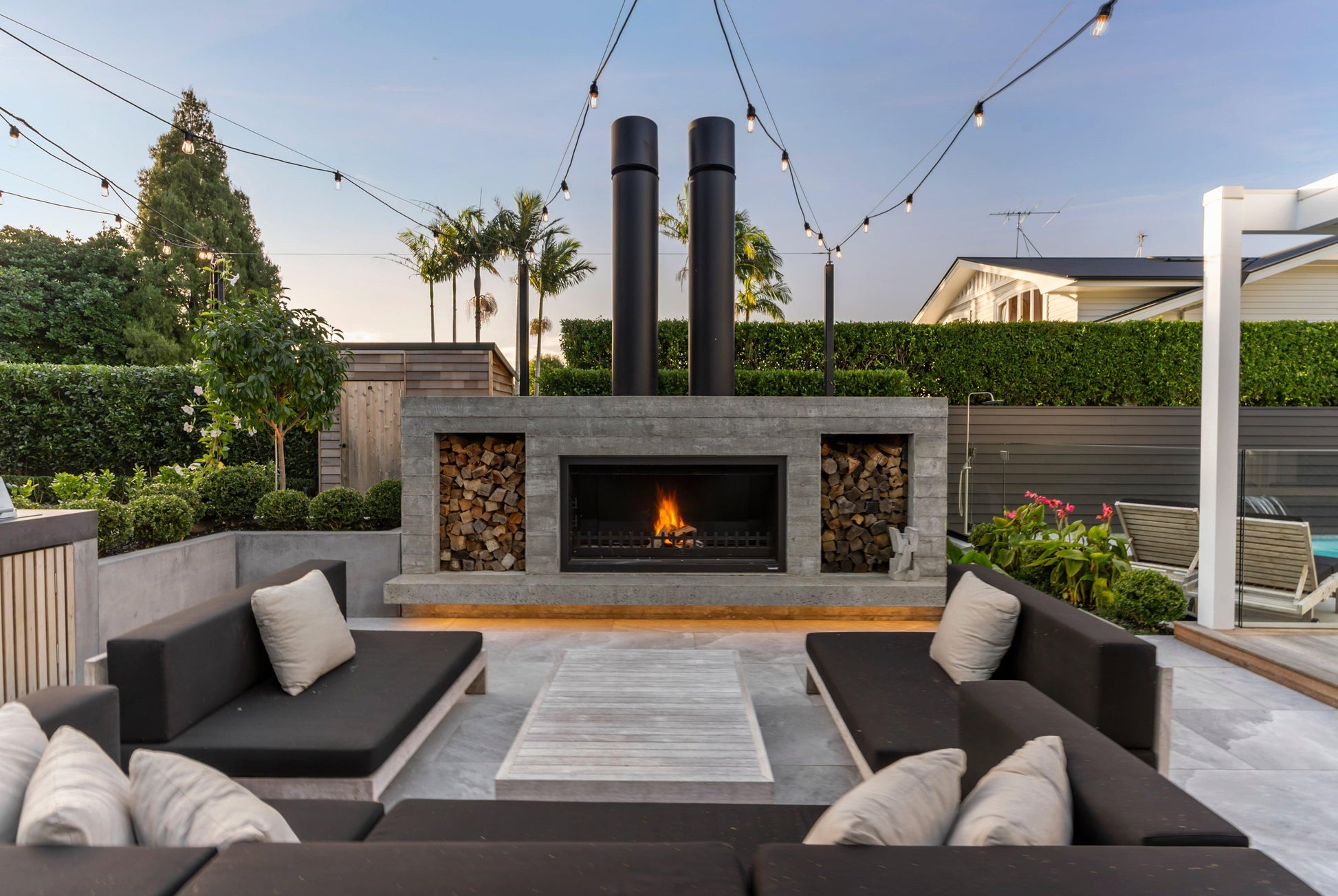 Trendz Outdoors Twin Peak Wood Fireplace