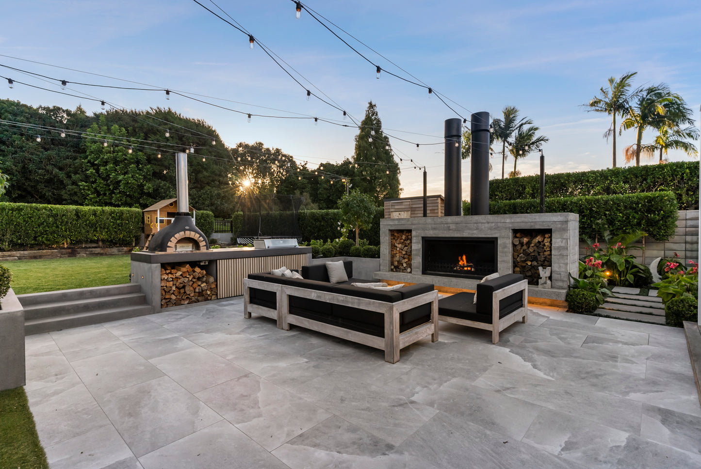 Trendz Outdoors Twin Peak Wood Fireplace