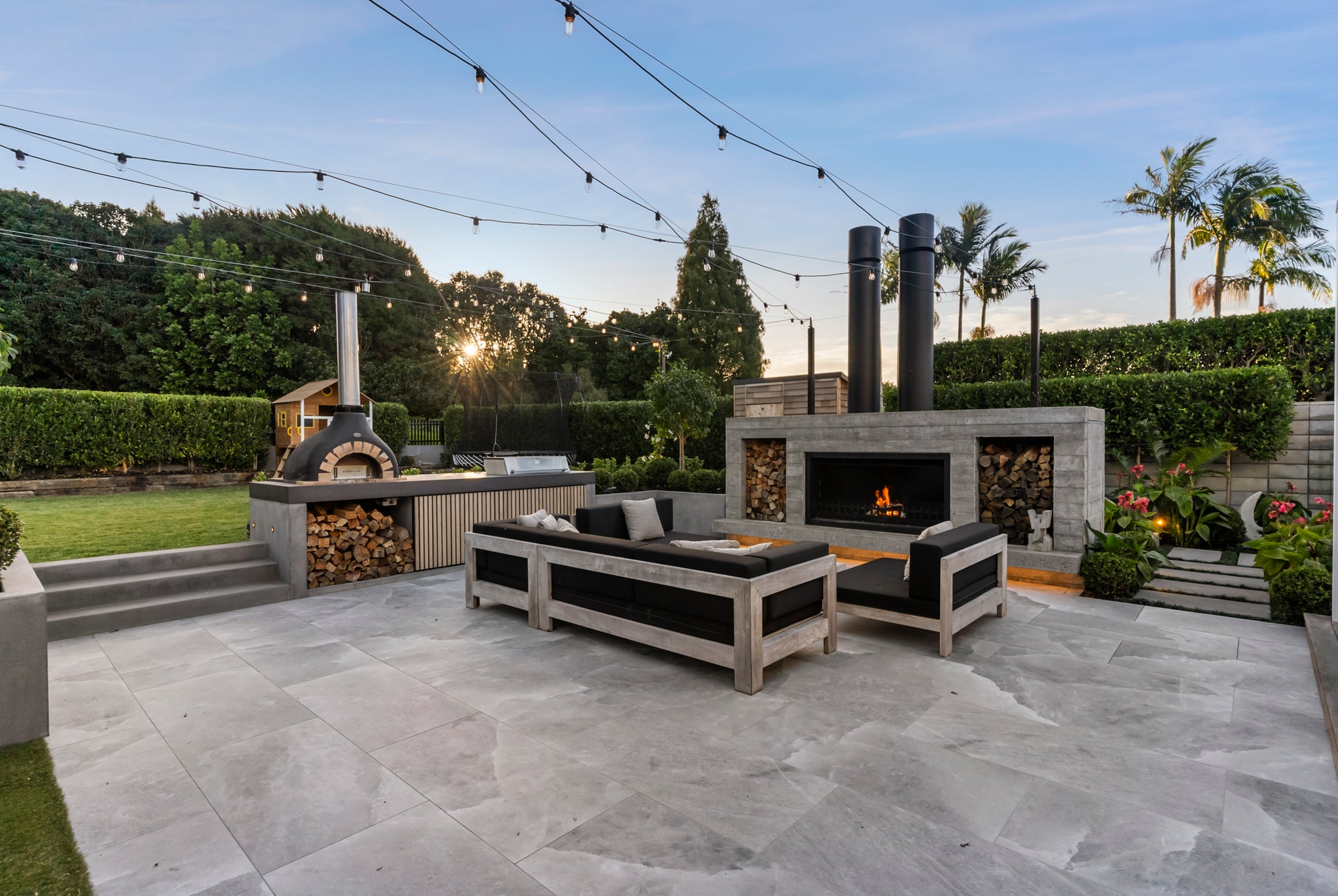 Trendz Outdoors Twin Peak Wood Fireplace