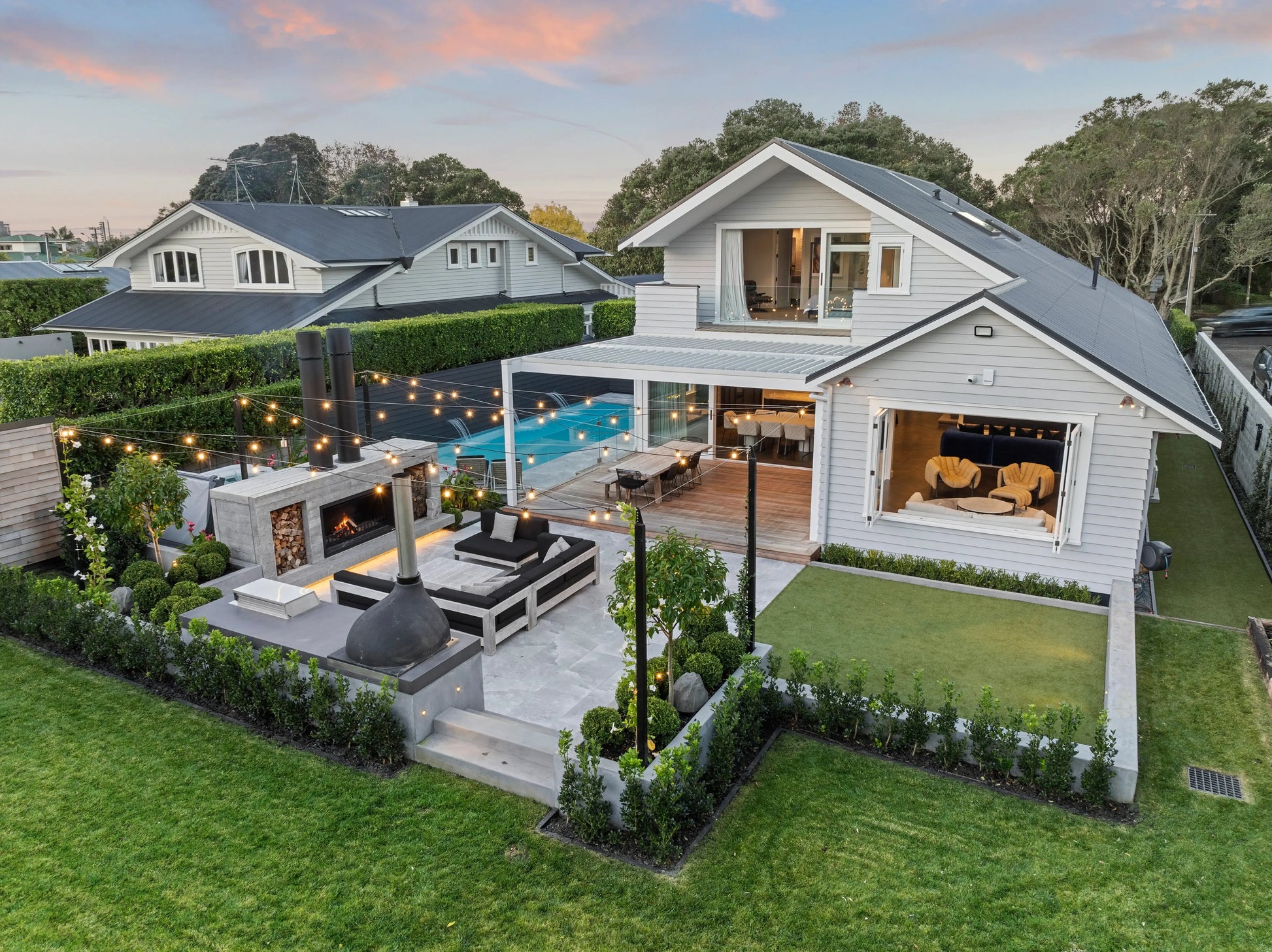 Trendz Outdoors Twin Peak Wood Fireplace