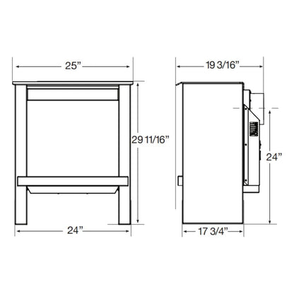TRUE NORTH TN24 Gas Stove | TRUE NORTH Gas Stove | TRUE NORTH TN24 – US  Fireplace Store