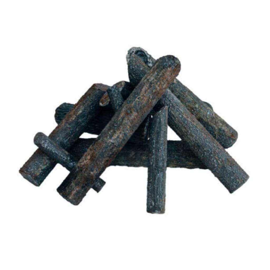 TrueFlame 11-Pieces Pro Series Ironwood Steel Fire Pit Log Set