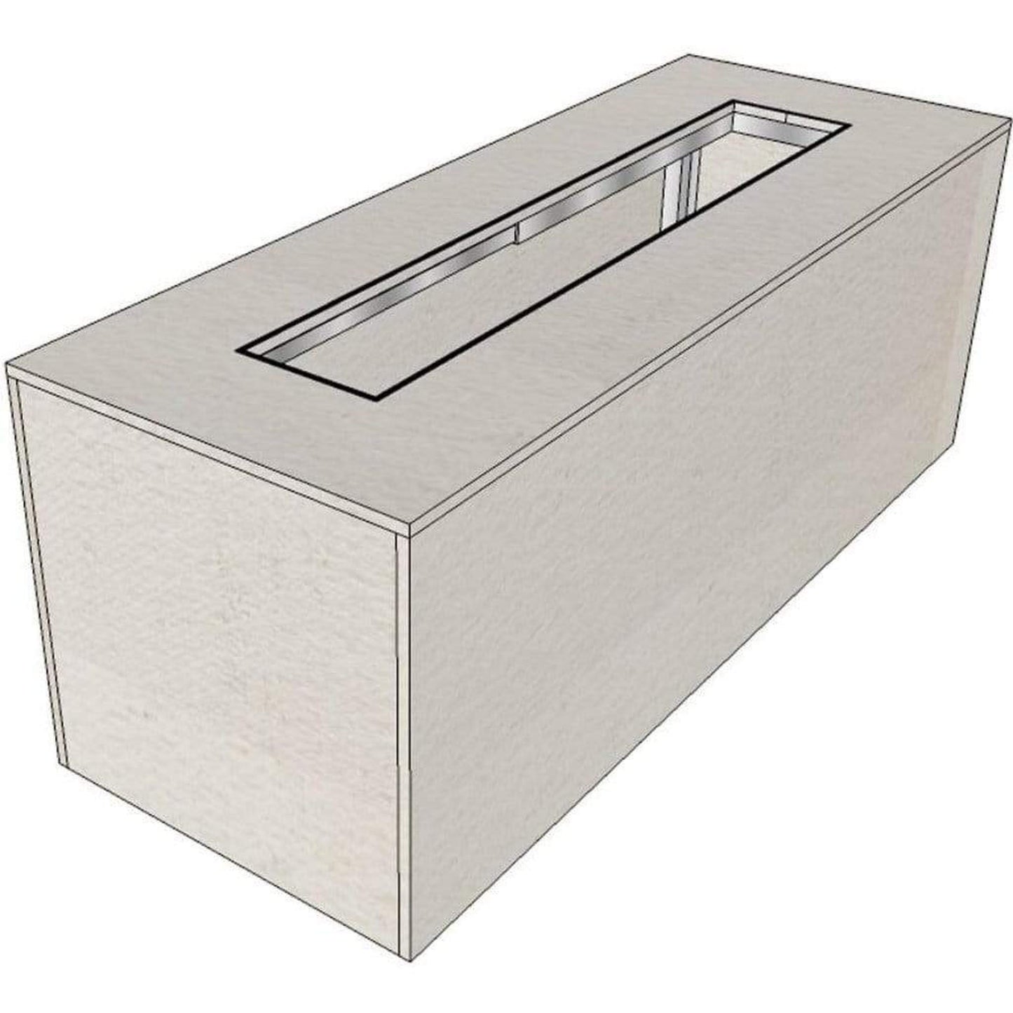 TrueFlame 84" x 24" Linear Fire Pit Enclosure