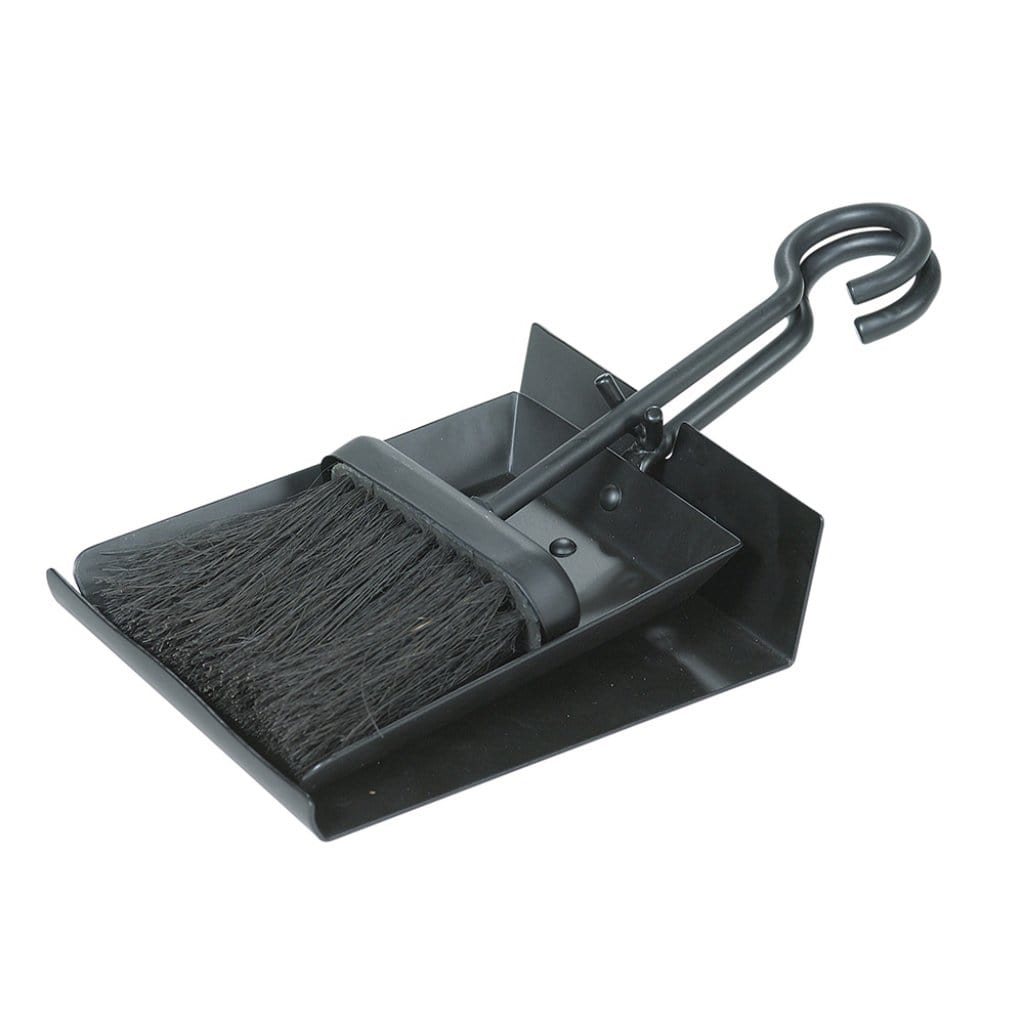 UniFlame 11" B-1006 Black Shovel and Brush Set w/ Pan