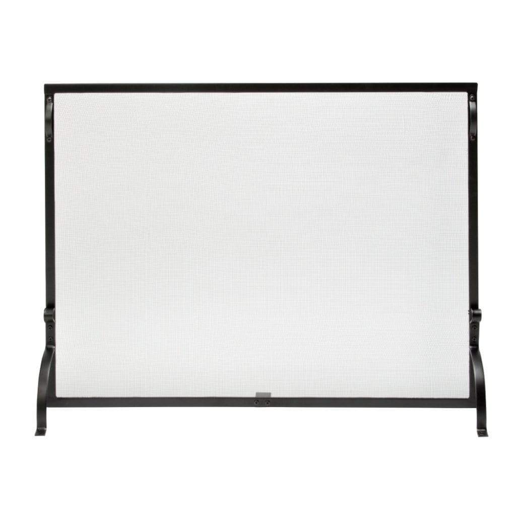 UniFlame 44" S-1028 Medium Single Panel Black Wrought Iron Screen