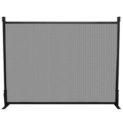 UniFlame 44" S-1731 Single Panel Black Craftsman Screen