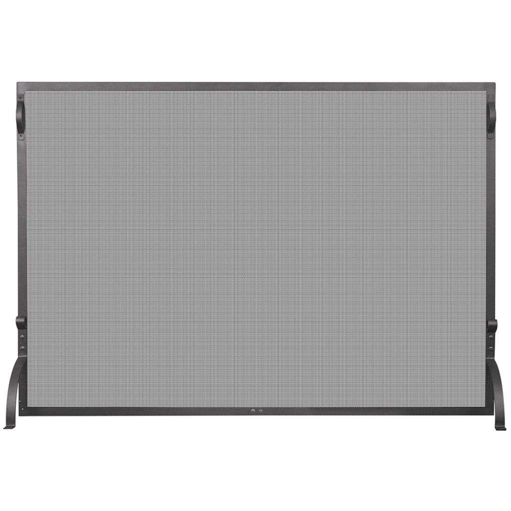 UniFlame 50" S-1075 Large Single Panel Black Wrought Iron Screen