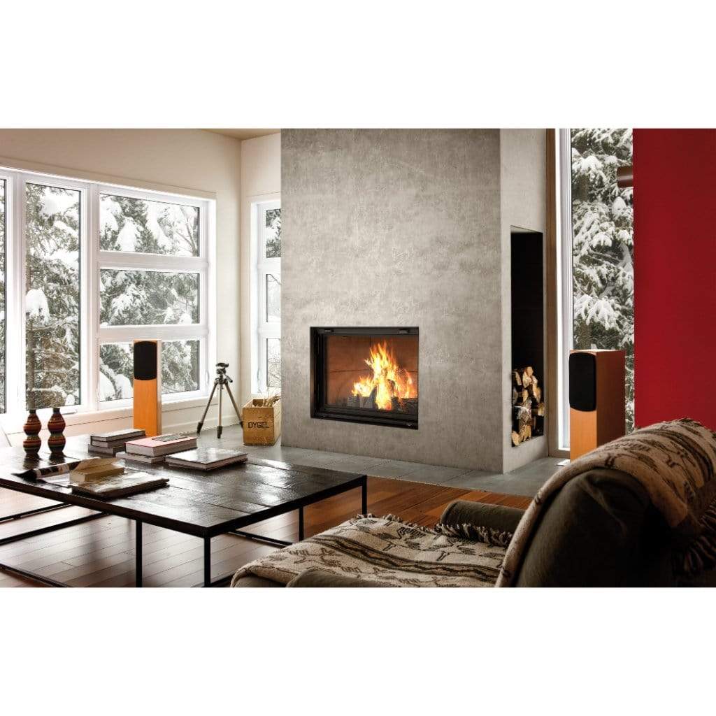 Valcourt Antoinette Clean Burning Decorative Wood Fireplace (including 4 Lengths of 8" X 36" Chimney)