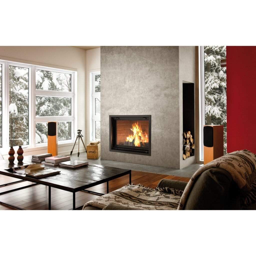 Valcourt Antoinette Clean Burning Decorative Wood Fireplace (including 4 Lengths of 8" X 36" Chimney)