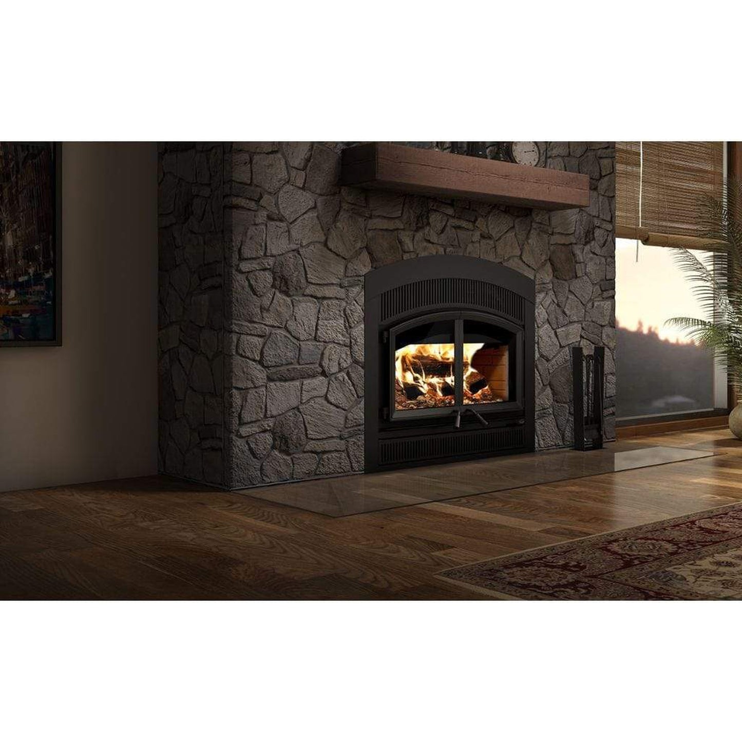 Valcourt Arabesque Style Faceplate Louver for Waterloo-Arched Wood Fireplace