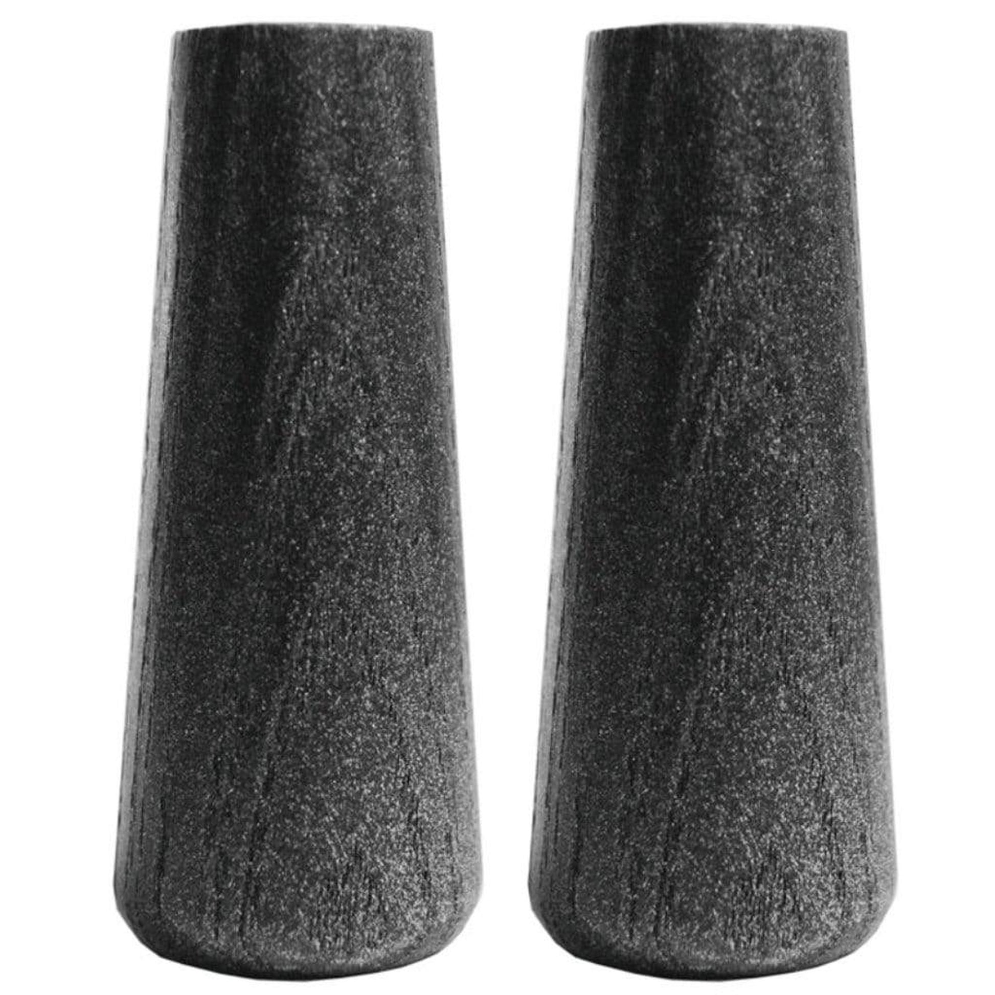 Valcourt Black Wood Handles Kit for Fireplace