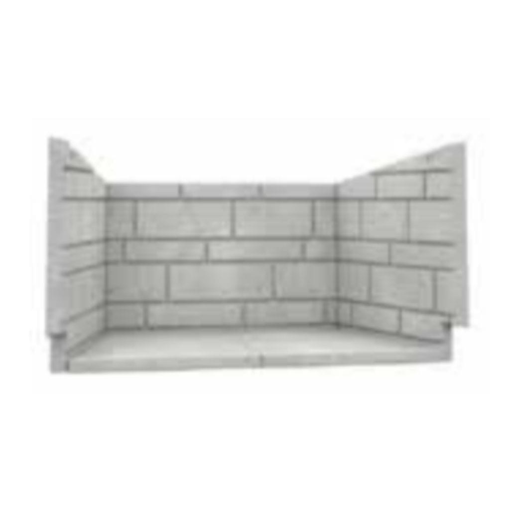 Valcourt Classic Molded Brick Panels for Waterloo High-Efficiency Wood Fireplace